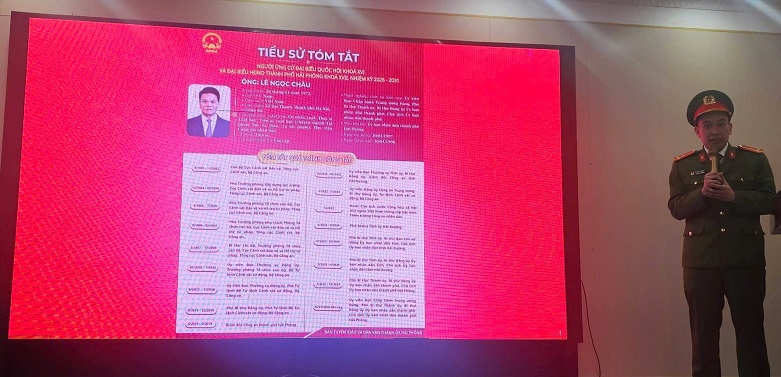 Công an phường Đông Hải: Phối hợp tuyên truyền bầu cử đại biểu Quốc hội khoá XVI, HĐND các cấp nhiệm kỳ 2026 – 2031